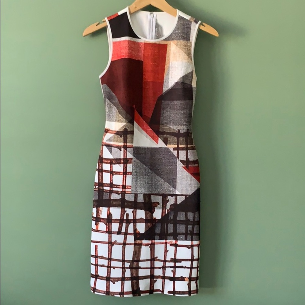Clover Canyon Multi-Color Gradient Plaid Dress